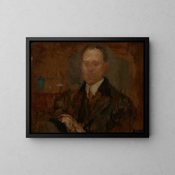 Schizzo per un ritratto maschile - Olga Boznańska — quadro incorniciato alla parete