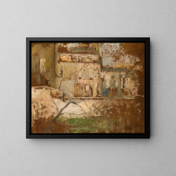 Vista dalla finestra dei laboratori - Olga Boznańska — quadro incorniciato alla parete