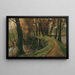 Allée al bordo dello stagno - Olga Wisinger-Florian — quadro incorniciato alla parete