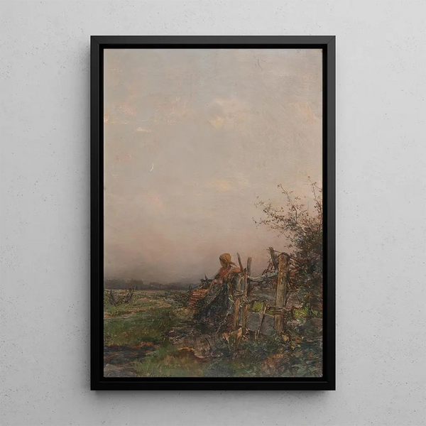 Crepuscolo - Olga Wisinger-Florian — quadro incorniciato alla parete