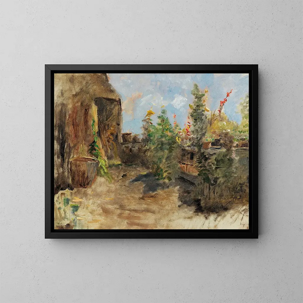 Giardino della fattoria - Olga Wisinger-Florian — quadro incorniciato alla parete