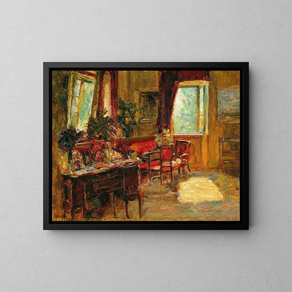 Interno - Olga Wisinger-Florian — quadro incorniciato alla parete