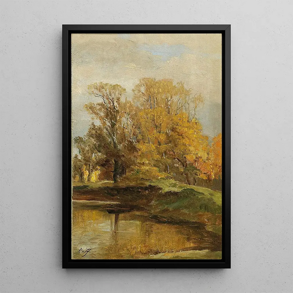 Studio paesaggio - Olga Wisinger-Florian — quadro incorniciato alla parete