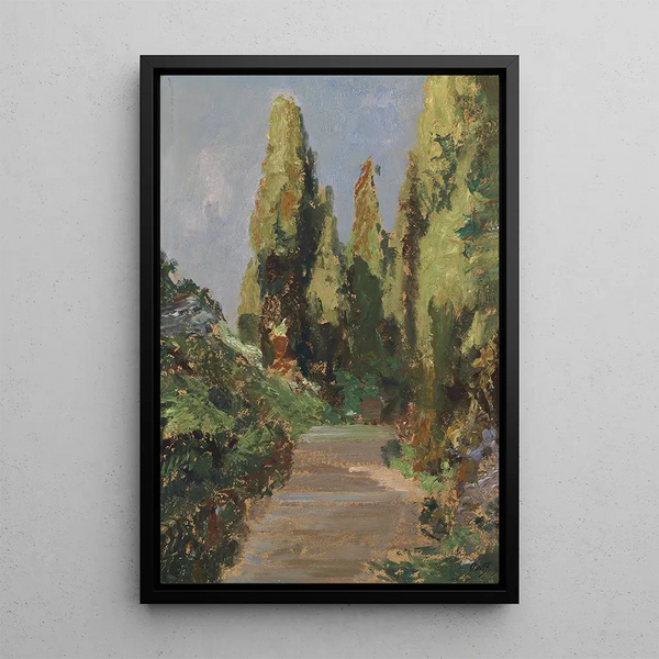 Paesaggio di parco - Olga Wisinger-Florian — quadro incorniciato alla parete