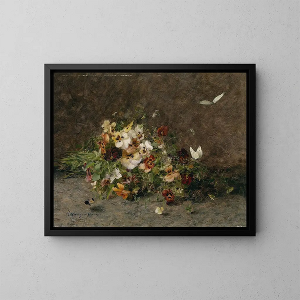 Belle-mère e farfalle - Olga Wisinger-Florian — quadro incorniciato alla parete