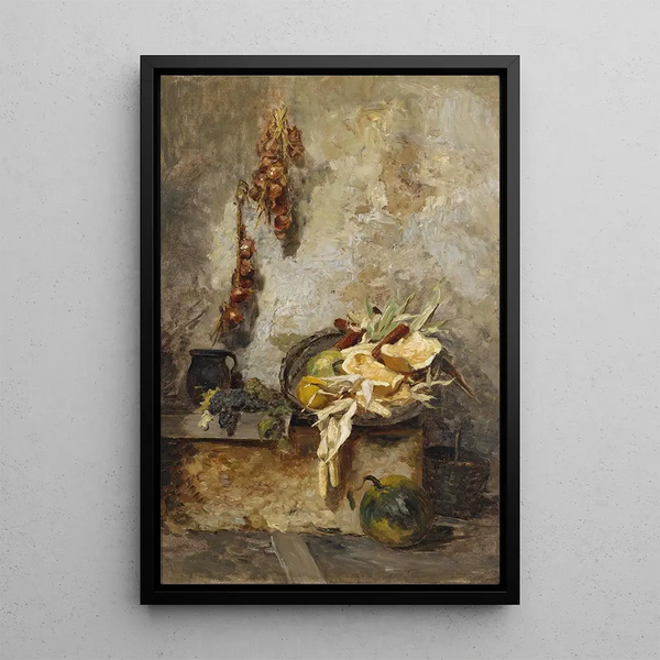 Nature morte avec fruits des champs - Olga Wisinger-Florian — quadro incorniciato alla parete