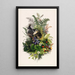 Uccelli - Olive E. Whitney — quadro incorniciato alla parete