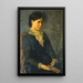 Hester Marian Wait Lay Ritratto della moglie dell'artista - Oliver Ingraham Lay — quadro incorniciato alla parete