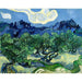 Riproduzione del dipinto di ulivi con le Alpilles sullo sfondo - Vincent Van Gogh