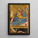 La Vierge de l'humilité avec la Tentation d'Ève - Olivuccio di Ciccarello — quadro incorniciato alla parete