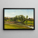 Village et rivière Lillån Orsa - Olof Arborelius — quadro incorniciato alla parete