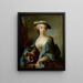 Ritratto di una dama - Olof Arenius — quadro incorniciato alla parete