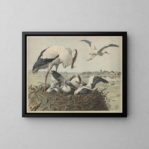 Cigno - Oluf August Hermansen — quadro incorniciato alla parete