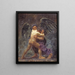 Jacob che lotta con l'angelo - Oluf Hartmann — quadro incorniciato alla parete