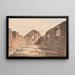 Rovine di una chiesa in Groenlandia, illustrazione per il viaggio di esplorazione di W.A. Graah sulla costa orientale della Groenlandia - Oluf Olufsen Bagge — quadro incorniciato alla parete