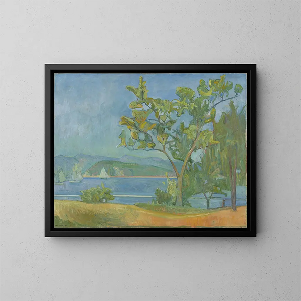 Paesaggio di Holmsbu - Oluf Wold-Torne — quadro incorniciato alla parete