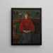 Ritratto dell'artista Kris Laache Torne - Oluf Wold-Torne — quadro incorniciato alla parete
