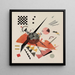 Arancione - Wassily Kandinsky — quadro incorniciato alla parete