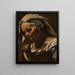Testa di una vecchia donna - Orazio Borgianni — quadro incorniciato alla parete