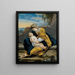 Madonna con Bambino in un paesaggio - Orazio Gentileschi — quadro incorniciato alla parete
