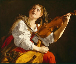 Orazio Gentileschi - Young Woman With A Violin Saint Cecilia.webp