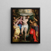Il battesimo di Cristo - Orazio Samacchini — quadro incorniciato alla parete