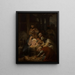 L'Adorazione dei Magi - Oscar Pierre Mathieu — quadro incorniciato alla parete