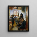 Alla scuola del villaggio - Oscar Björck — quadro incorniciato alla parete