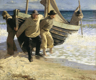 Oscar Bjrck - Launching the boat Skagen.webp