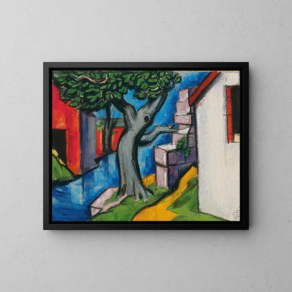 Albero mistico - Oscar Bluemner — quadro incorniciato alla parete