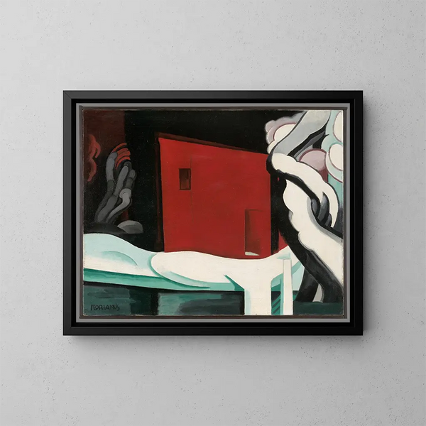 Neve e splendore - Oscar Bluemner — quadro incorniciato alla parete