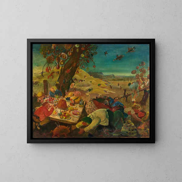Il paese dei delizi - Oskar Laske — quadro incorniciato alla parete