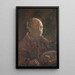Autoportrait avec perruche - Oskar Laske — quadro incorniciato alla parete