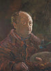 Autoportrait avec perruche - Oskar Laske — vista dell’opera
