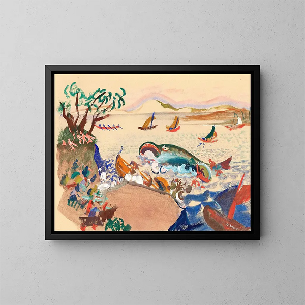 La Baleine - Oskar Laske — quadro incorniciato alla parete