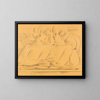 Duo - Oskar Schlemmer — quadro incorniciato alla parete
