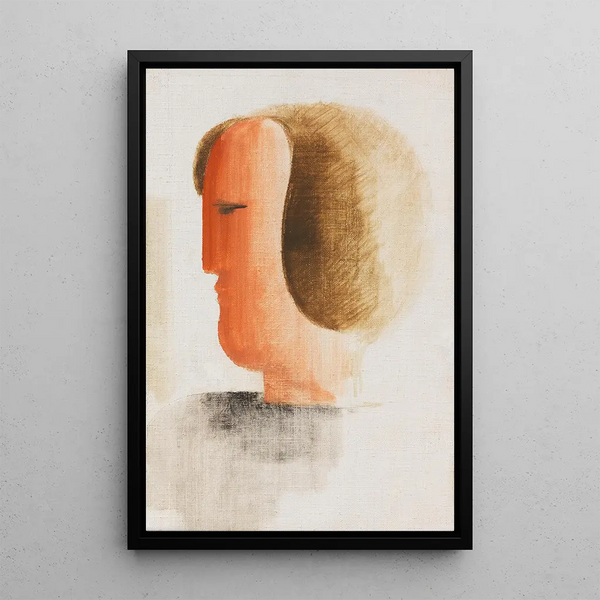 Tête tournée vers la gauche - Oskar Schlemmer — quadro incorniciato alla parete