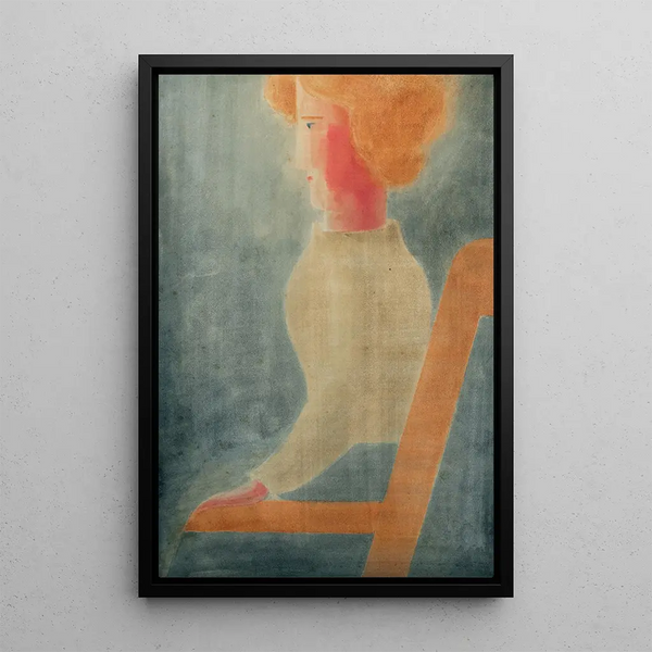 Assise tourné verso sinistra - Oskar Schlemmer — quadro incorniciato alla parete