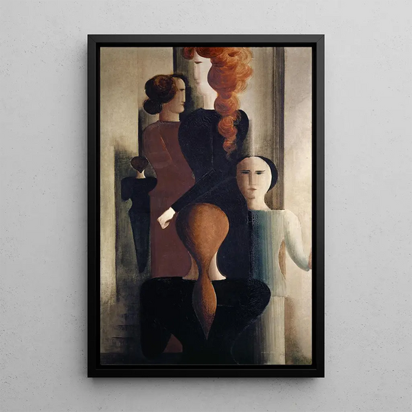 Femmes sur l'escalier - Oskar Schlemmer — quadro incorniciato alla parete