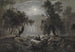 Un paesaggio boschivo romantico al chiaro di luna - Oswald Achenbach — vista dell’opera