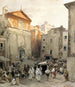 Funerali a Palestrina - Oswald Achenbach — vista dell’opera