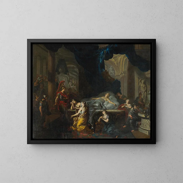 La Mort de Cléopâtre - Ottmar Elliger le Jeune — quadro incorniciato alla parete