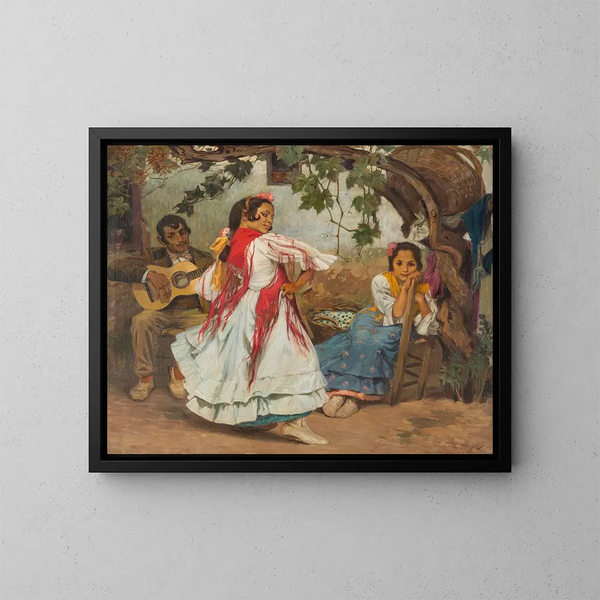 Danza folklorica spagnola - Otto Boyer — quadro incorniciato alla parete