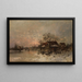 Paesaggio invernale - Otto Fedder — quadro incorniciato alla parete