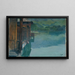 Cabine da bagno a Gmunden - Otto Friedrich — quadro incorniciato alla parete