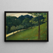 Vista di una collina verde verso un viale - Otto Friedrich — quadro incorniciato alla parete