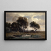 Paesaggio autunnale vicino a Schleissheim - Otto Fröhlicher — quadro incorniciato alla parete