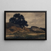 Paesaggio collinare con grande albero - Otto Fröhlicher — quadro incorniciato alla parete