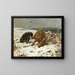 Un chien avec un cerf mort - Otto Gebler — quadro incorniciato alla parete