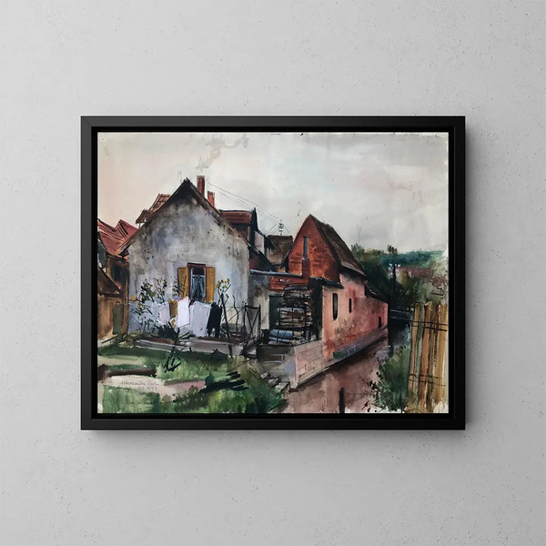 Albersweiler in Palatinato - Otto Geigenberger — quadro incorniciato alla parete